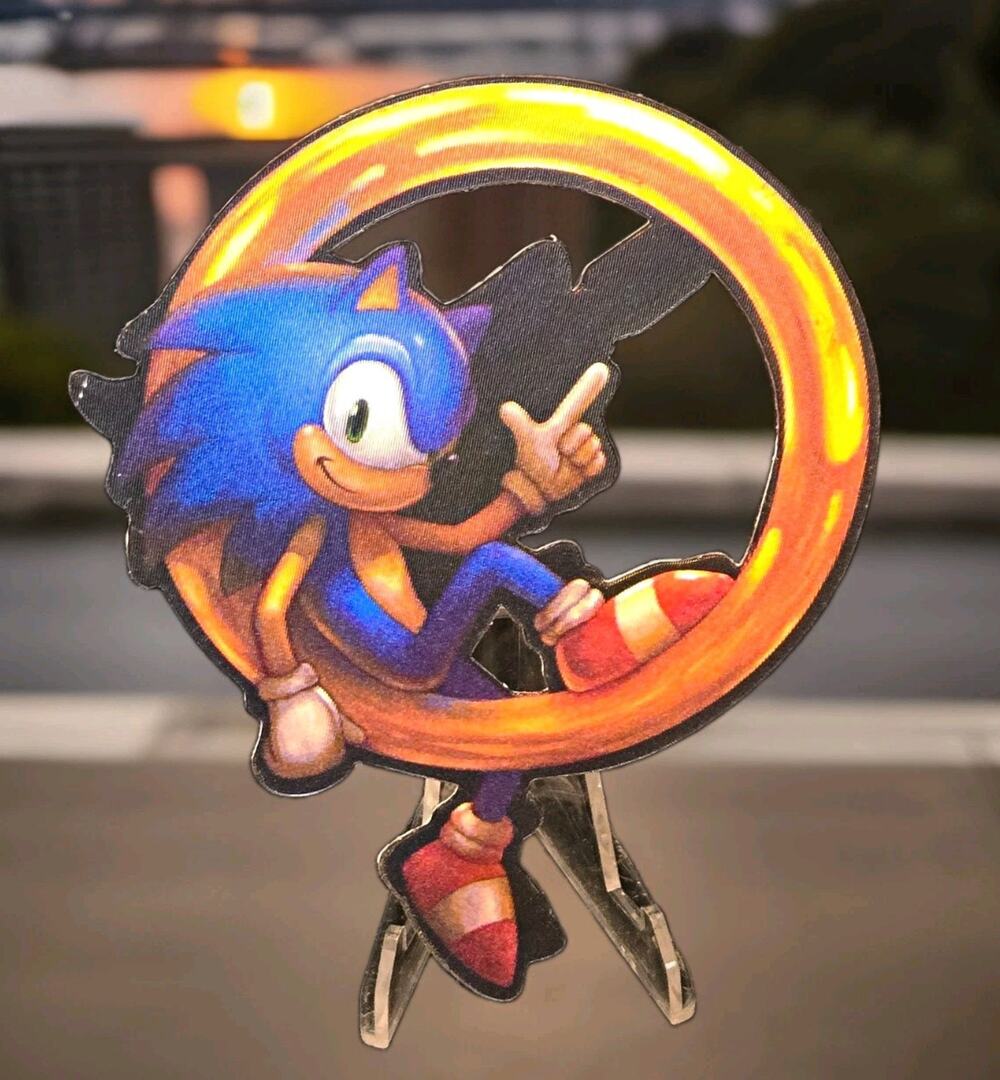 Sonic The Hedgehog Shadow 3D Motion Lenticular Car Laptop Decal Sticker Peeker